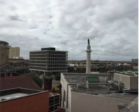 Figure 4 – The Robert E. Lee monument in New Orleans, facing defiantly north. 