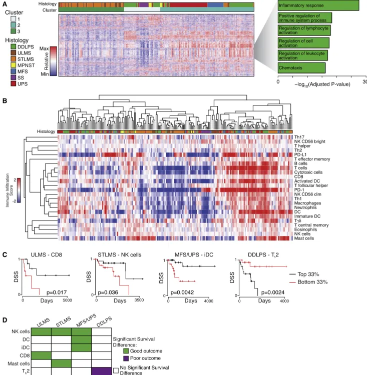 Figure 7. Specific Types of Immune Infiltration Show Associations with Survival Outcomes