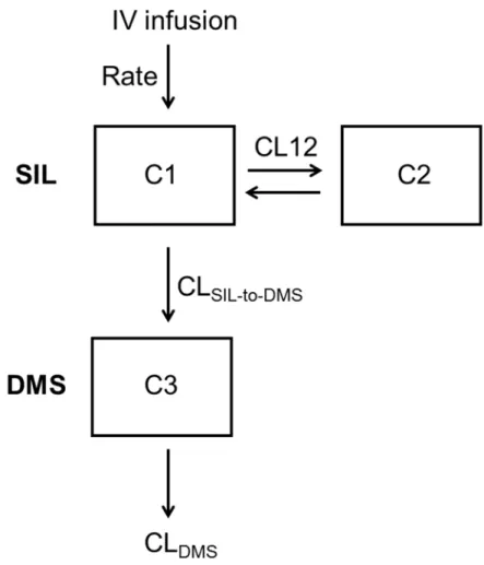 Figure 2. Final structural PK model