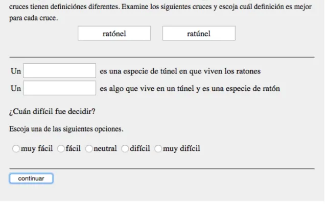 Figure B.3: Example stimulus page for the headedness experiment 