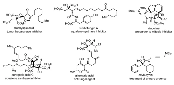Figure 1-1. The Glycolic Acid Subunit in Biologically-Active Compounds 