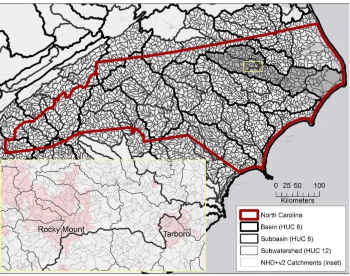 Figure 1.2 – North Carolina’s hydrographic geography 