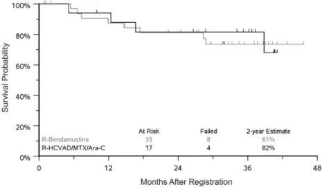 Figure 2. Two-year progression-free survival
