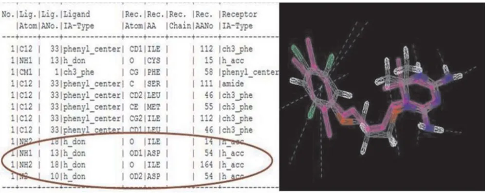 Figure 3Illustrates the re-docking of WR9 ligand against 1J3I in parameter 8Illustrates the re-docking of WR9 ligand against 1J3I in parameter 8
