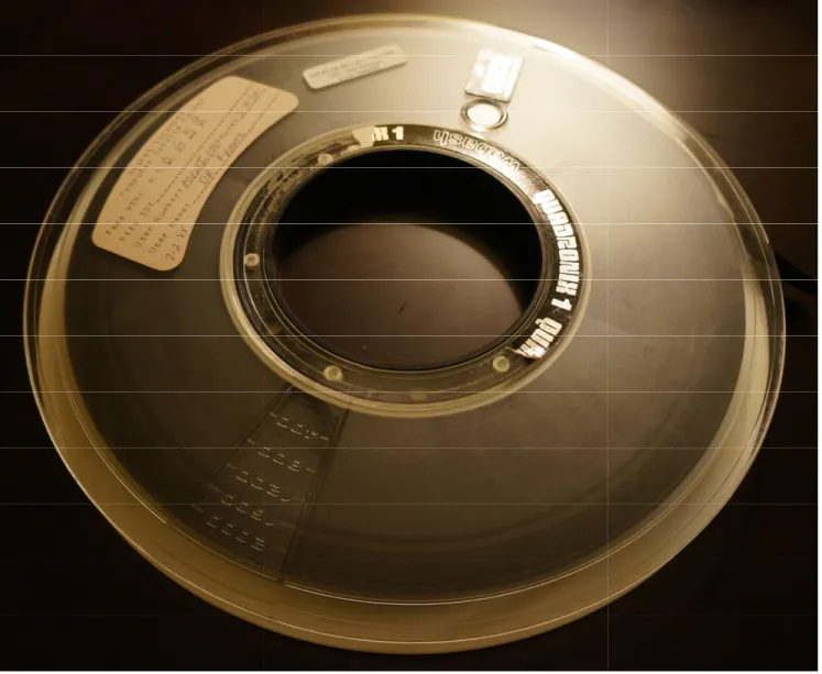 fig A: Recovered 9-track magnetic “tape 4” with MCE data       recovered an extensive collection of FORTRAN coding sheets