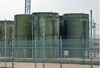 Figure 7: Dry Cask Storage, http://www.nrc.gov/waste/spent-fuel-storage/faqs.html 