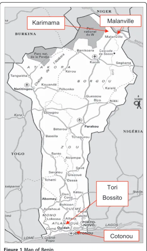 Figure 1 Map of Benin.