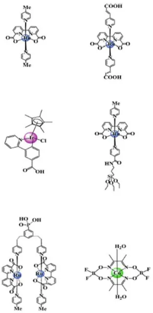 Figure 1.5: Examples of more recent molecular complexes that have served as water oxidation catalyssts.