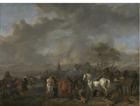 Abb. 3: Philips Wouwerman (1619–1668), Der Sieg der Bauern, Öl auf Leinwand 59 x 78 cm,  Amsterdam, Rijksmuseum, Inv