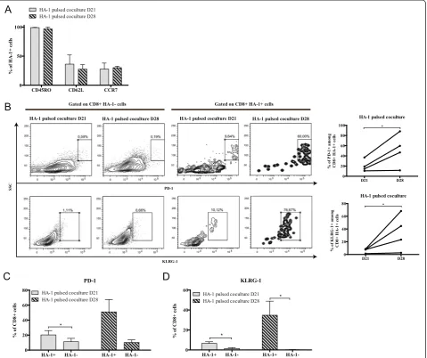 Figure 2 Induction of terminal differentiation marker expression in coculture over time