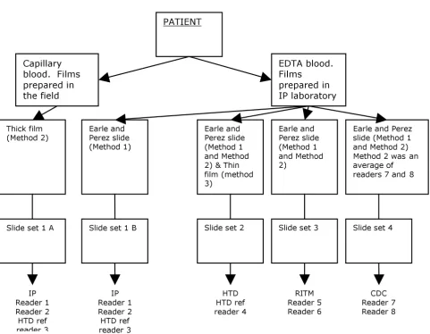 Figure 1Diagram of slide sets and readersDiagram of slide sets and readers.