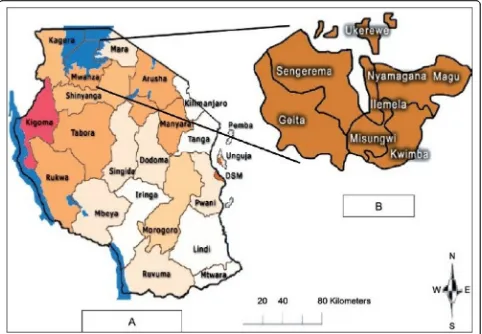 Fig. 1 Map showing the districts of Mwanza Region, Tanzania [20]. Source: Mazigo HD, Okumu FO, Kweka EJ, Mnyone LL: Retrospective analysisof suspected rabies cases reported at bugando referral hospital, mwanza, Tanzania