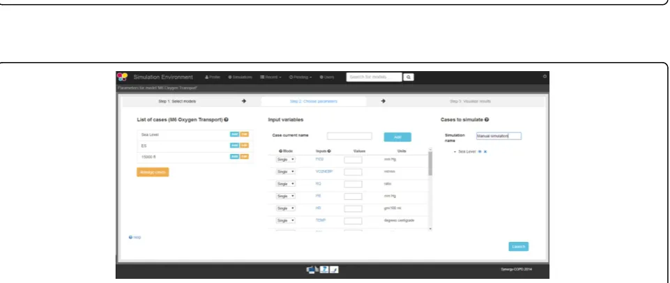 Figure 6 On the left hand side of the image we can see the list of default cases associated to this modelwith the list of variables included in the model and, on the right hand side, we can see the list of models that would be executed with the