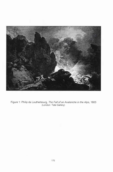 Figure 1 : Philip de Loutherbourg, The Fall of an Avalanche in the Alps, 1803