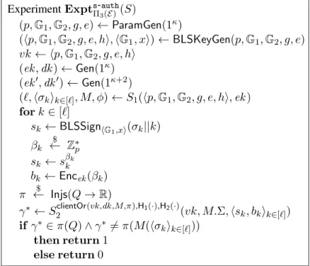 Figure 4.3: Experiment for proving result authenticity against server adversaries