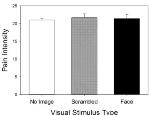 Figure 2. Pain intensity ratings by visual image type. 