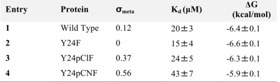 Table 2.2. Fluorescence polarization binding data for wild type HP1 and mutants 