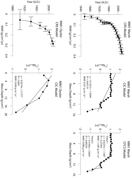 Figure 4) MM1_Marsh with the CRS, CIC, and CFCS model applied to it. MM1_Oyster with  CRS and CIC