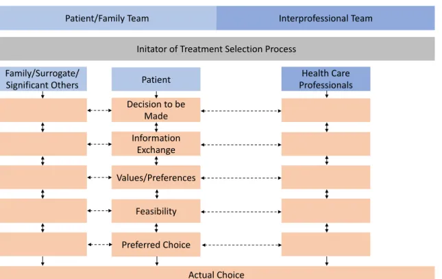 Figure 1.2. Modified Version of the Inter-professional Shared Decision-making Model 82