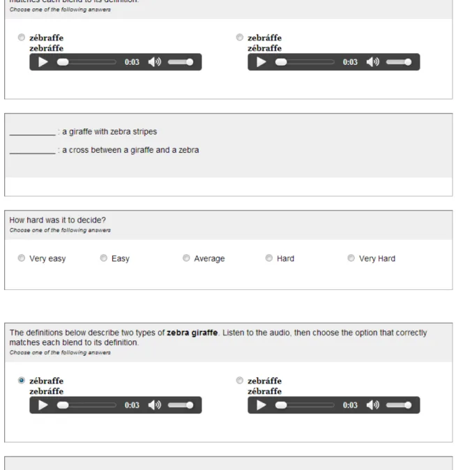 Figure 2.1: A typical trial: Stress placement before (top) and after (bottom) answer selection