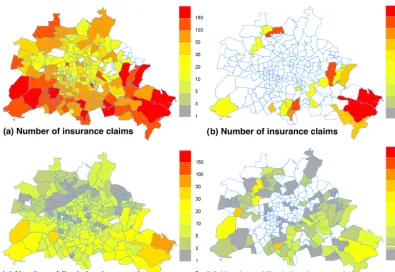Table 2. Spatial correlations for speciﬁc events. The correlation is calculated between the number of ﬁre brigade operations and the numberof insurance claims within individual zip code areas.