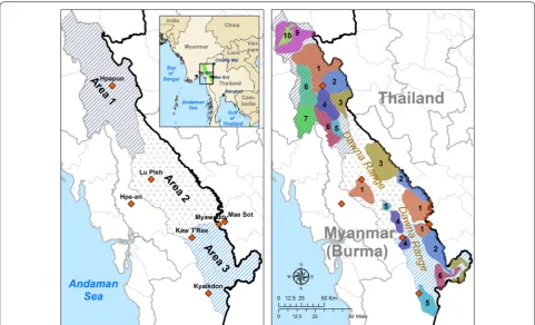 Fig. 1 Map of the region of Eastern Myanmar targeted for large scale deployment of community-based EDT by the Malaria Elimination Task Force (METF)
