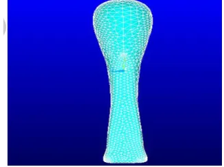 Figure 5: FEA Meshed Model of Ligament                         Figure 6: ACL Ligament Meshed Model 