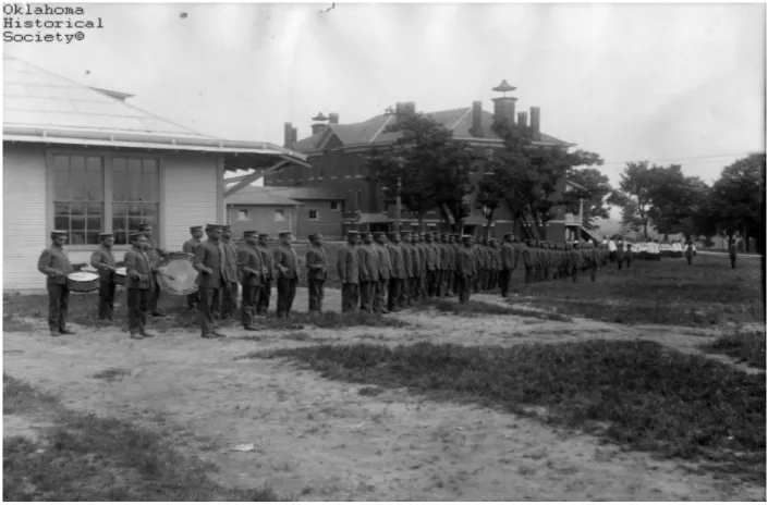 Figure	  3.	  	  Cherokee	  Orphan	  Asylum,	  Park	  Hill,	  Oklahoma,	  circa	  1920-­21.	  	  	  