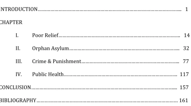 TABLE	  OF	  CONTENTS	   	   	   INTRODUCTION…………………………………………………………………………………………..	  	  	  1	   	   CHAPTER	   	   I