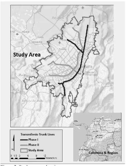 Figure 2. Study area and region 