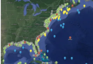 Figure 3: A screenshot of the stations all models are validated against.