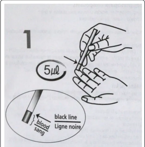 Figure 9 Interpretation section of the information insert of athree-band P. falciparum/pan-species RDT