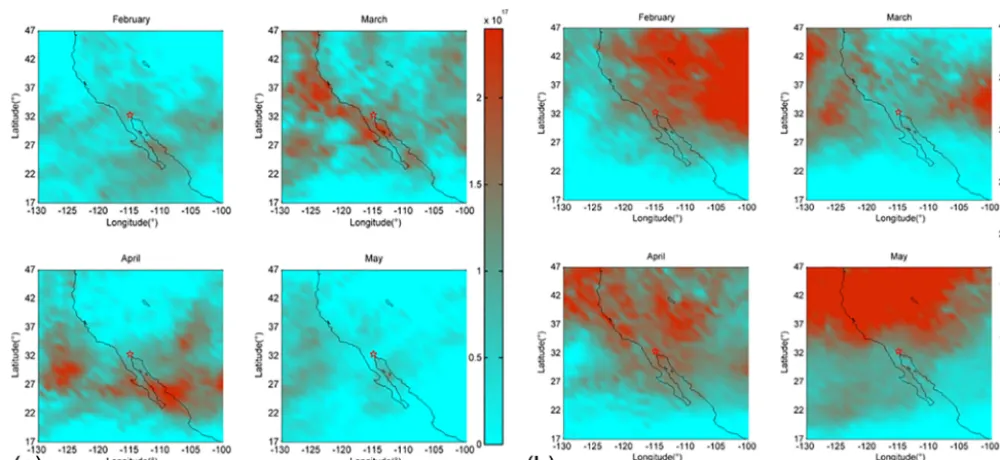 Figure 5. Time series of AOD anomalous values over the epi-center before the Mw 8.8 Chile earthquake on 27 February 2010(Akhoondzadeh, 2015)