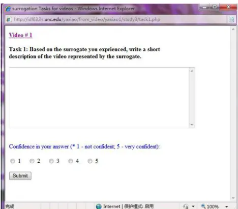 Figure 3.2: Online Stimulus for Task 1 (Free-text Gist written Task)