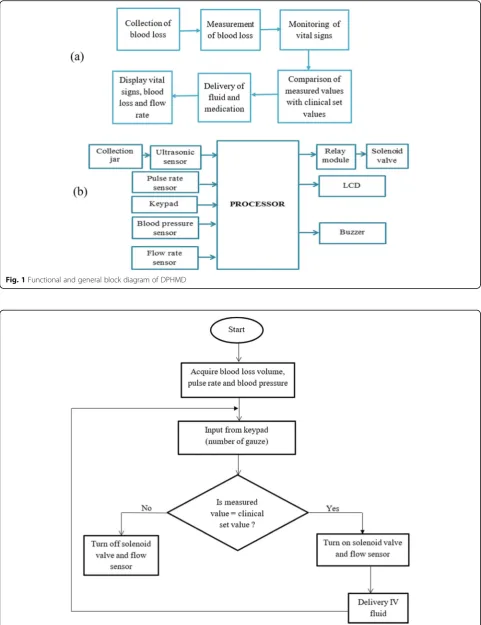 Fig. 1 Functional and general block diagram of DPHMD