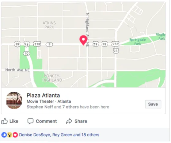 Figure 8. B. Carr Facebook post on Matan’s story 
