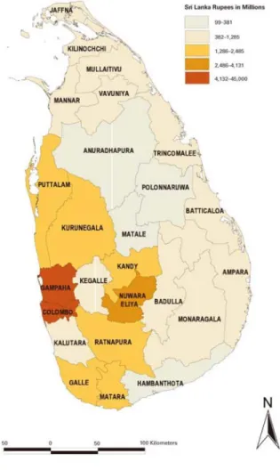 Figure 6: Industrial concentration in Sri Lanka 