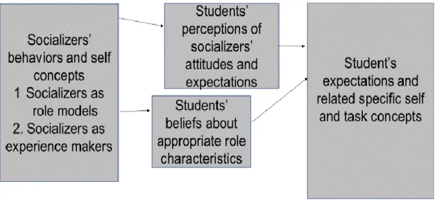 Figure 3.  Conceptual model of the parental socialization model of Expectancy-Value  Theory 