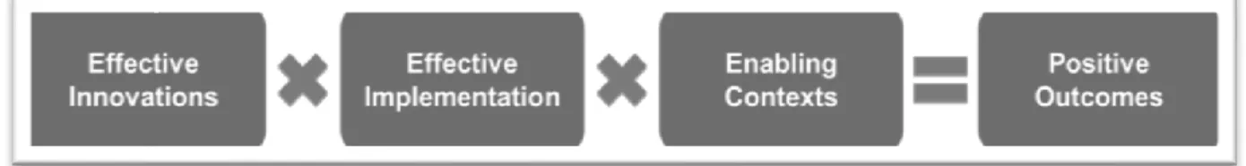 Figure 1.3. Multiplicative Correlation of Functional Coordination (Fixsen, Blase, Metz, &amp; 