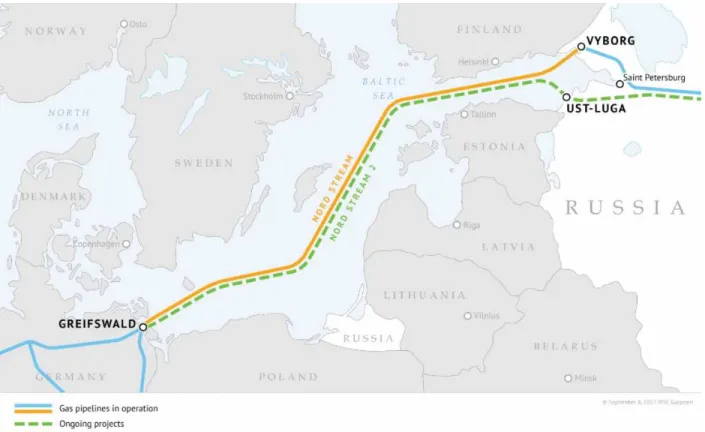 Figure 1: Nord Stream 2 Route 