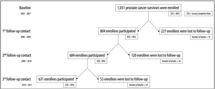 Figure 2.4: Schematic showing how study PCaP/HCaP-NC participation changed over time 