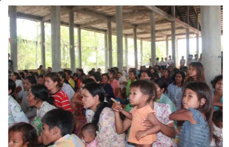 Fig. 7 Community handover seminar. A symbolic handover of the project to the community to encourage them to continue the inter‑vention without external help