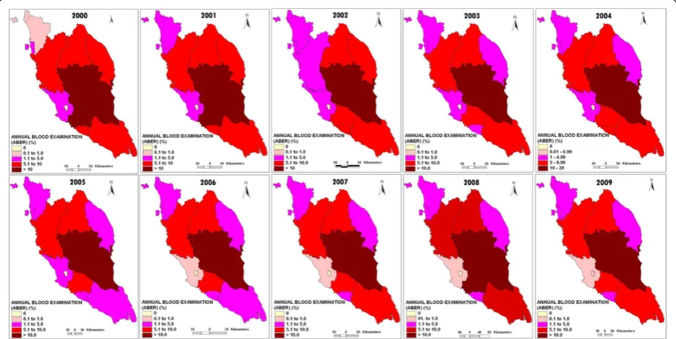 Figure 5 The changes of malaria fatality rate (FR) in 12 states of Peninsular Malaysia from 2000 to 2009