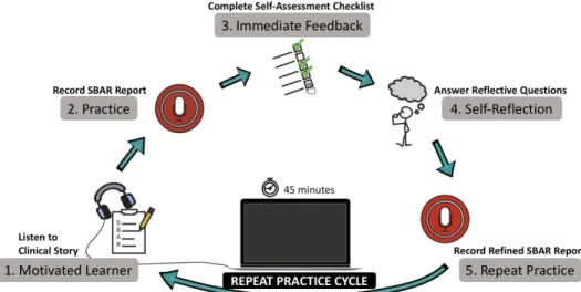 Figure 1.2. Structure of the online deliberate practice session. 