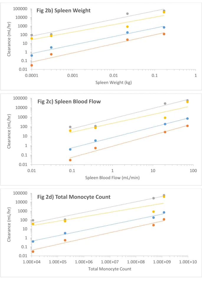 Fig 2b) Spleen Weight