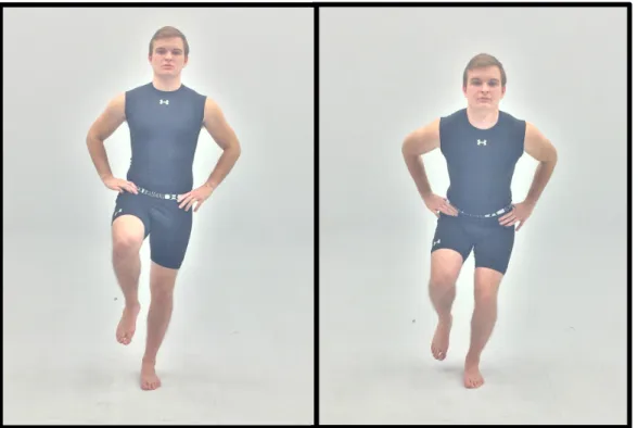 Figure 3 – Single Leg Squat (Frontal View) 