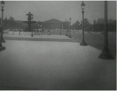Figure 7. Place de la Concorde, shown motionless in a still frame. 