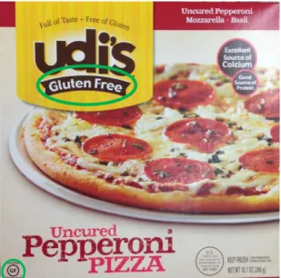 Figure 4.  Example of gluten-free labeling and certification on collected food item package