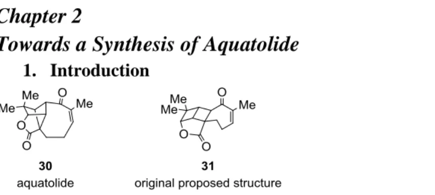 Figure 5: Correct (left) and originally proposed (right) structures of aquatolide 