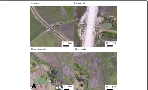 Table 2 Comparison of the number and extent of water bodies identified using field observations and through analysis of drone imagery